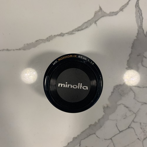 Minolta 85mm f1.7 MD Rokkor-X lichtstarkes Objektiv für X700 etc. W Aufsatz und Handbücher - Bild 2 von 14
