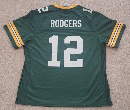 Fanatics Pro Line Aaron Rodgers #12 Green Bay Packers NFL Jersey Womens Size XL - Picture 3 of 12