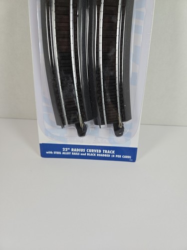 Bachmann Black Easy Track System HO Scale 22" Radius Curved Track 4 Piece - Picture 3 of 4