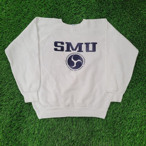 Vintage 80s Champion SMU Sweatshirt Womens Large 21x21 Boxy Crop
