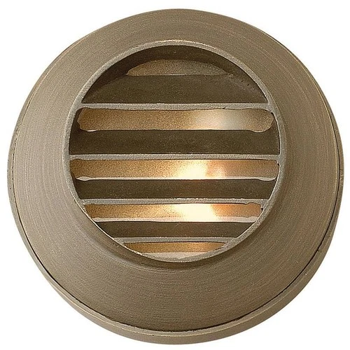Hardy Island 3 1/2"H Bronze Round Louvered Deck Sconce - Picture 1 of 10