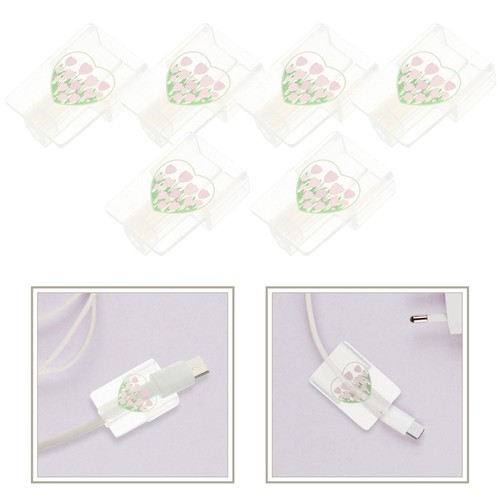 6pcs Tulip Pattern Lovely Cable Protector Adorable Cable Protector - 第 1/12 張圖片