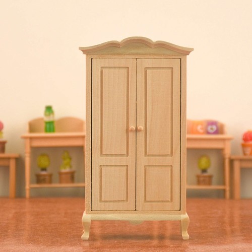 Mueble de Madera Modelo Decoración Mini Casa Armario Bebé Miniatura Adorno - Imagen 3 de 12