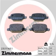 ZIMMERMANN Bremsbelagsatz, Scheibenbremse 23517.960.1 für ALFA ROMEO FIAT
