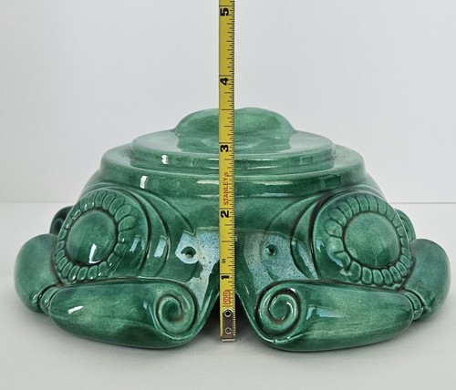 Ceramic Christmas Tree Base Green Replacement. Base Only. VTG. Atlantic Mold? - Picture 14 of 23