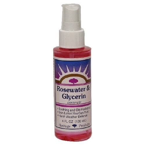 Heritage Store Rosewater & Glycerin Hydrating Facial Mist Skincare Vegan 4 oz - Picture 3 of 5