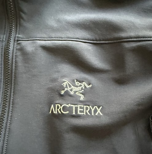 VTG Arc’teryx Gamma Jacket Mid 2010s Black 2XL Full Zip Softshell Wind Rain - Picture 4 of 17