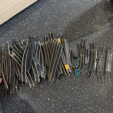 Vintage Lot 27 Straight 58 Curved Turn Out HO 1/87 Scale Tyco Curved Track Train