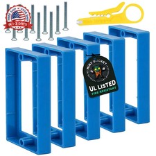 1/2" Single Gang Outlet Box Extenders, UL Listed, Includes Sc
