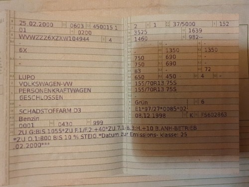 VW Lupo 6X 1.0 Motor ALL 37 kW - Bild 9 von 9