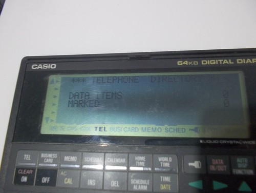 CASIO SF-7500 Digital Diary 64KB - Organizador PDA vintage - Imagen 4 de 7