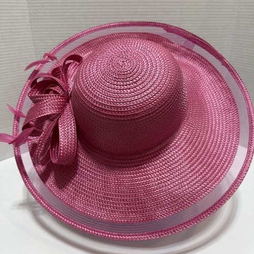 118 $ Bellissima Frühling Sommer Ostern Kirche Hochzeit Derby Hut BH312409 fuchsia - Bild 1 von 7