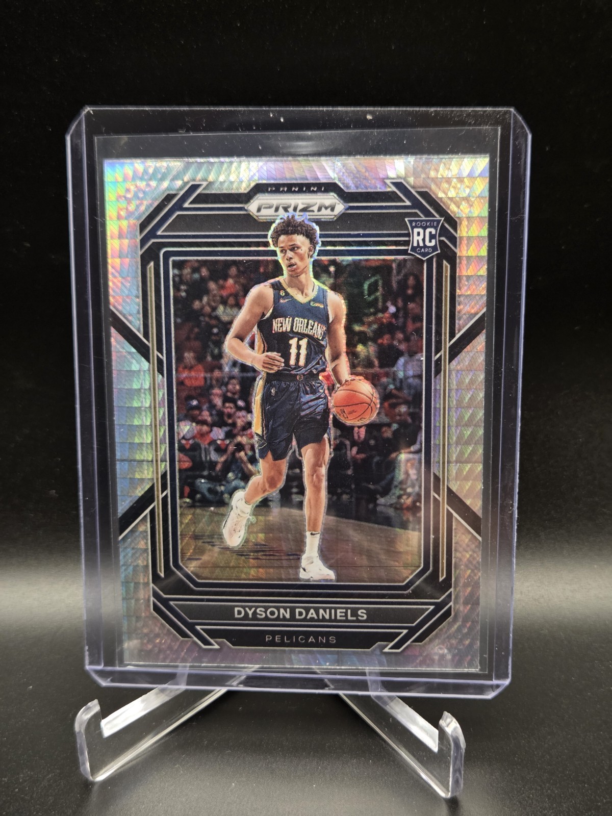 #233 Dyson Daniels 2022-23 Panini Prizm - Prizms Hyper RC New Orleans Pelicans