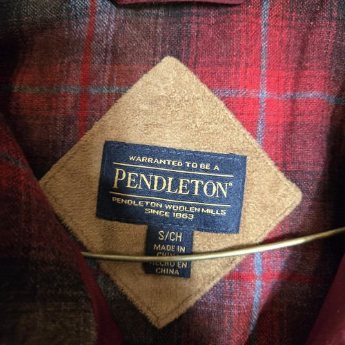 Pendleton Damen Full Zip Fleece Teddy Jacke Gr. Small rot/lila  - Bild 2 von 7