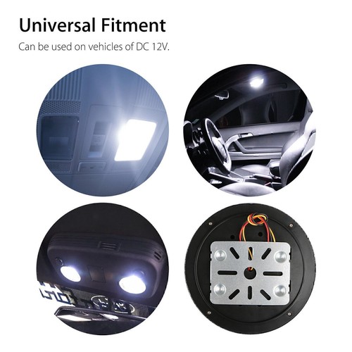 Luz cúpula techo techo interior vehículo coche interior 46-LED universal blanca 1 pieza - Imagen 6 de 12