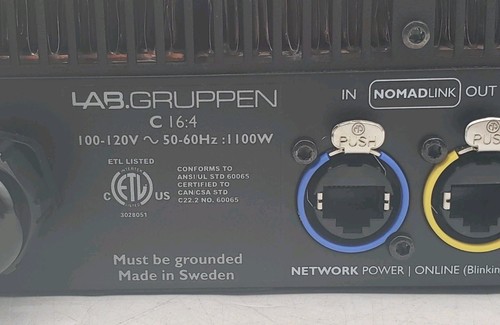Lab Gruppen C 16:4 1600W Four-Channel Power Amplifier - Picture 7 of 8