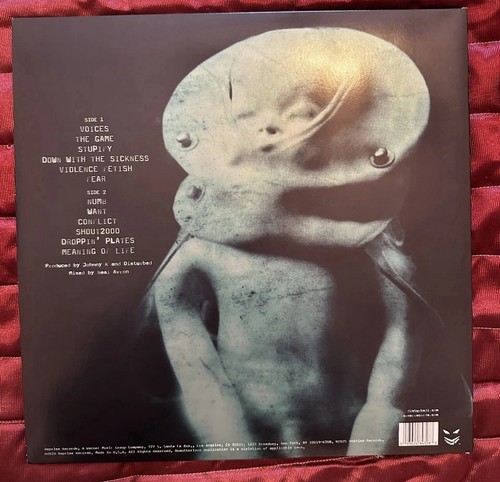 Disturbed - The Sickness 25th Anniv Vinyl LP AUTOGRAPHED SIGNED COVER - Picture 2 of 4