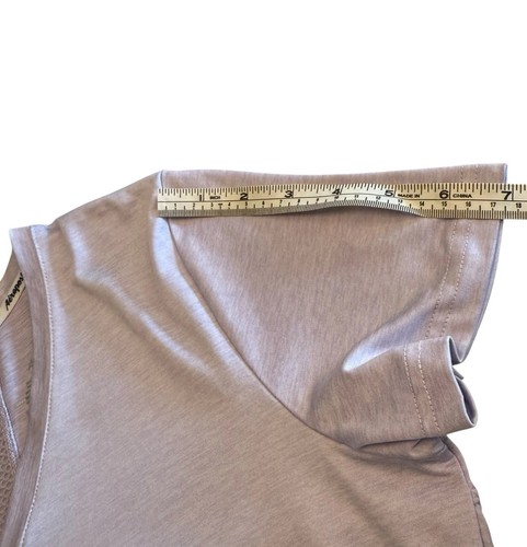 Y2K Damen L Stretch Sport Tshirt Aeropostale Sport A87 Lila Lavendel V-Ausschnitt - Bild 13 von 14