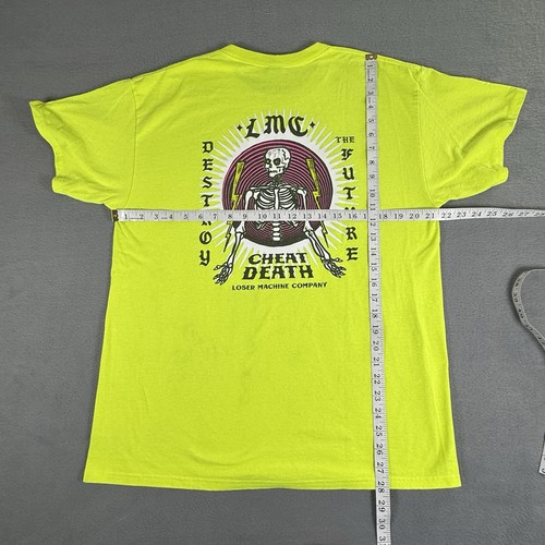 Loser Machine Men's T-Shirt Shockwave Bright Yellow Size Large - Picture 4 of 7