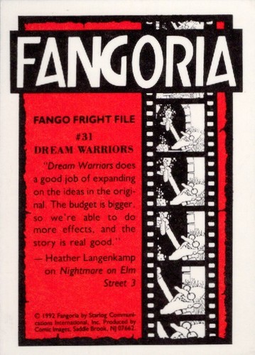 Tarjeta coleccionable de terror de la revista Fangoria 1992 #31 "Bride Of Chucky" y cargador superior - Imagen 2 de 2