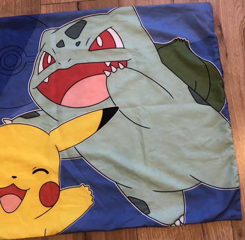 Pokemon Standard Size Pillowcase Pillow Case Pikachu Squirtle Charmander - Picture 10 of 10