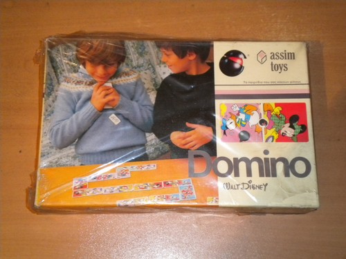 80's BOARD GAME DOMINOES DISNEY ASSIM TOYS GREEK SEALED - Picture 1 of 9