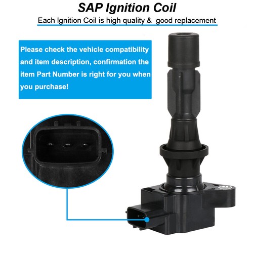 Set of 4 Ignition Coil UF540 For Mazda 3 MX-5 Miata 6 CX-7 06-12 2.0L 2.3L 2.5L - Bild 6 von 6