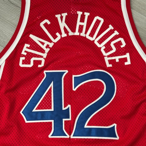 Auténtica camiseta Jerry Stackhouse Philadelphia 76ers Champion 44 grande Sixers 50 - Imagen 4 de 8