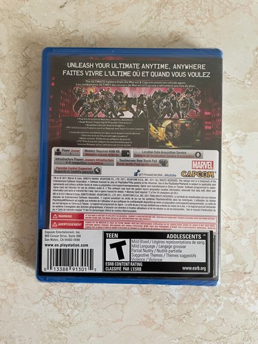 Ultimate Marvel vs. Capcom 3 (Sony PlayStation Vita, 2012) BRAND NEW SEALED - Picture 7 of 7