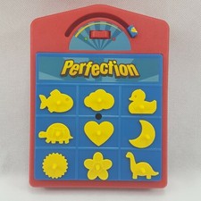 Hasbro Perfection Puzzle Toy Timed Game Fine Motor Challenge