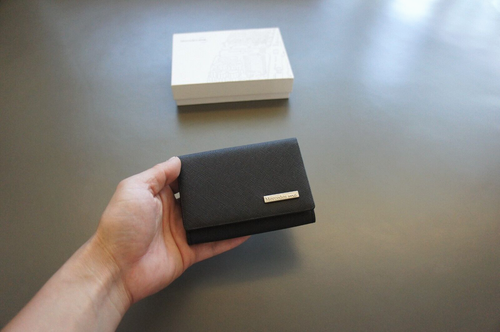 NIB Genuine Mercedes-Benz Mercedes Me Black Leather ID Credit Card Holder Wallet - Picture 10 of 10