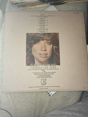 CARLY SIMON "First Album" Original VINYL LP from 1971 (ELEKTRA EKS 74082) - Picture 1 of 2