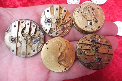 Uhrwerke  Taschenuhren , 21 schöne,  alte ,mechanische Uhr-Werke - Picture 5 of 10
