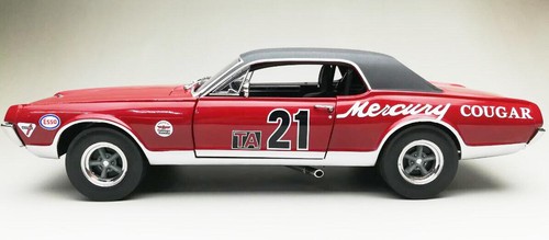 SUN STAR 1583 1:18 1967 Mercury Cougar Racing-#21 Marty Beaulieu - Picture 5 of 12