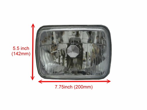 Sentra B11 First Generation 1982-1986 Crystal Headlight Headlight Chrome for Nissan - Picture 3 of 5