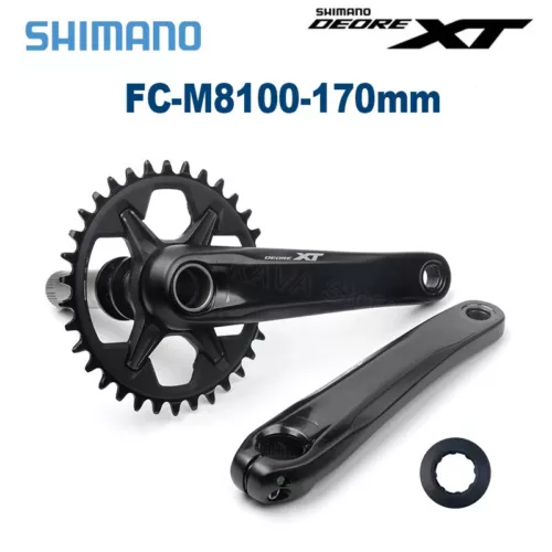 MTB Fahrrad Kurbelgarnitur 170/175mm Kurbelarm 32T/34T/36-26T Kettenblatt 11/12-fach - Bild 2 von 29