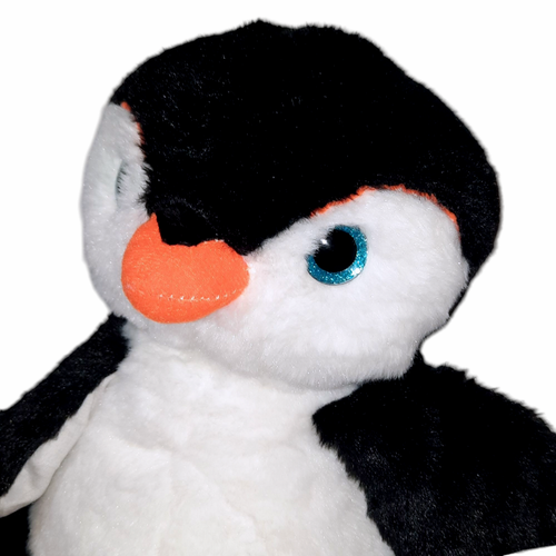 The Bear Factory Penguin Blue Sparkle Eyes Plush Stuffed Toy 12" - Picture 2 of 9