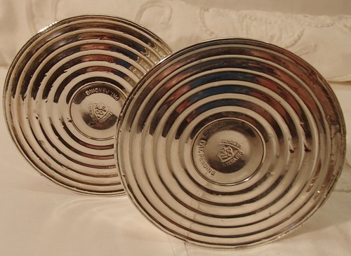 Vintage NS Co National Sterlingsilber Glas Hurricane Kerzenhalter Paar Set - Bild 5 von 8