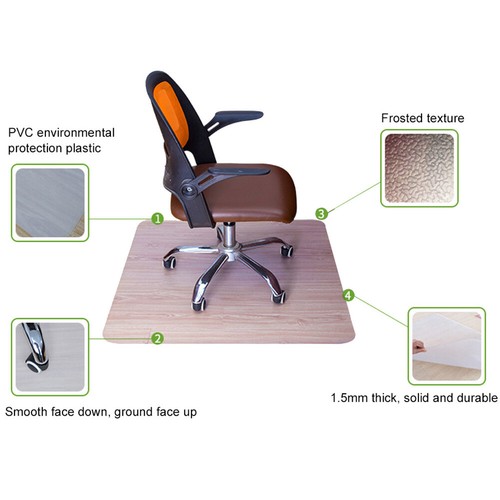 PVC Plastic Clear Non Slip Office Chair Desk Mat Floor Computer Carpet Protector - Picture 21 of 27