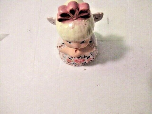 VTG CZECHOSLOVAKIAN CLAY GLAZED FOLK-ART ANGEL BELL Sit About Decor -ARTISAN-NEW - Picture 9 of 12