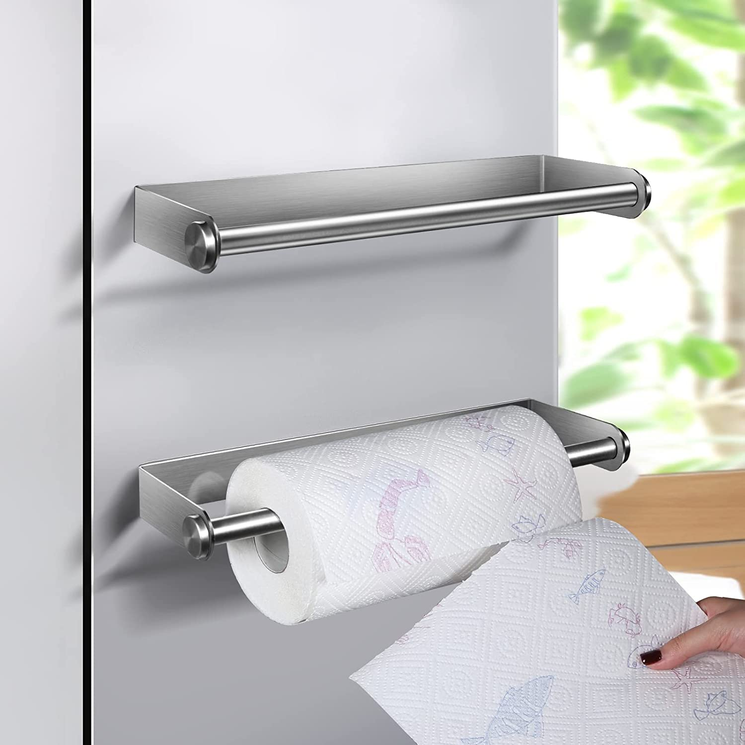 Magnetic Paper Towel Holder, Towel Bar White For Refrigerator Grills  Griddles Rvs Tailgates, Carbon Steel With Rust-resistant Finish, Fit Most  Us Paper Roll - Temu