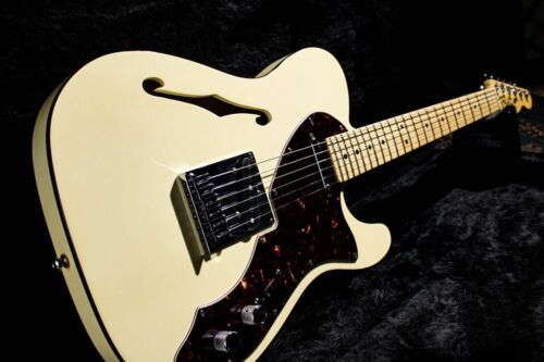 Used 2013 Fender American Deluxe Telecaster Thinline White Bindings 2.72kg W/HSC - Picture 11 of 23