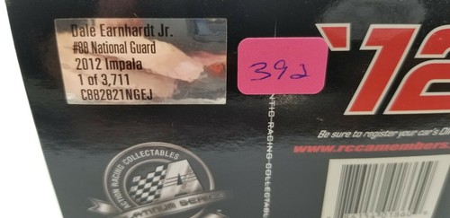 Dale Earnhardt Jr #88 Guardia Nacional 2012 Impala 1:24 1 de 3.711 sin abrir  - Imagen 9 de 9