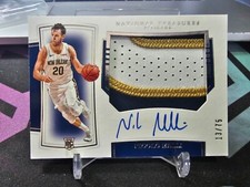 2019-20 Panini National Treasures Nicolo Melli Rookie Patch Auto Silver 13/75!