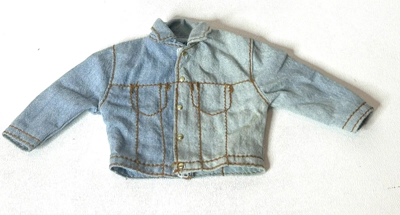 mattel y2k faded denim jacket