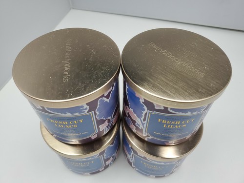 (4) Bath & Body Works 3-Docht-Kerzen 14,5 Unzen FRISCHER SCHNITT FLIEDER - Bild 2 von 3