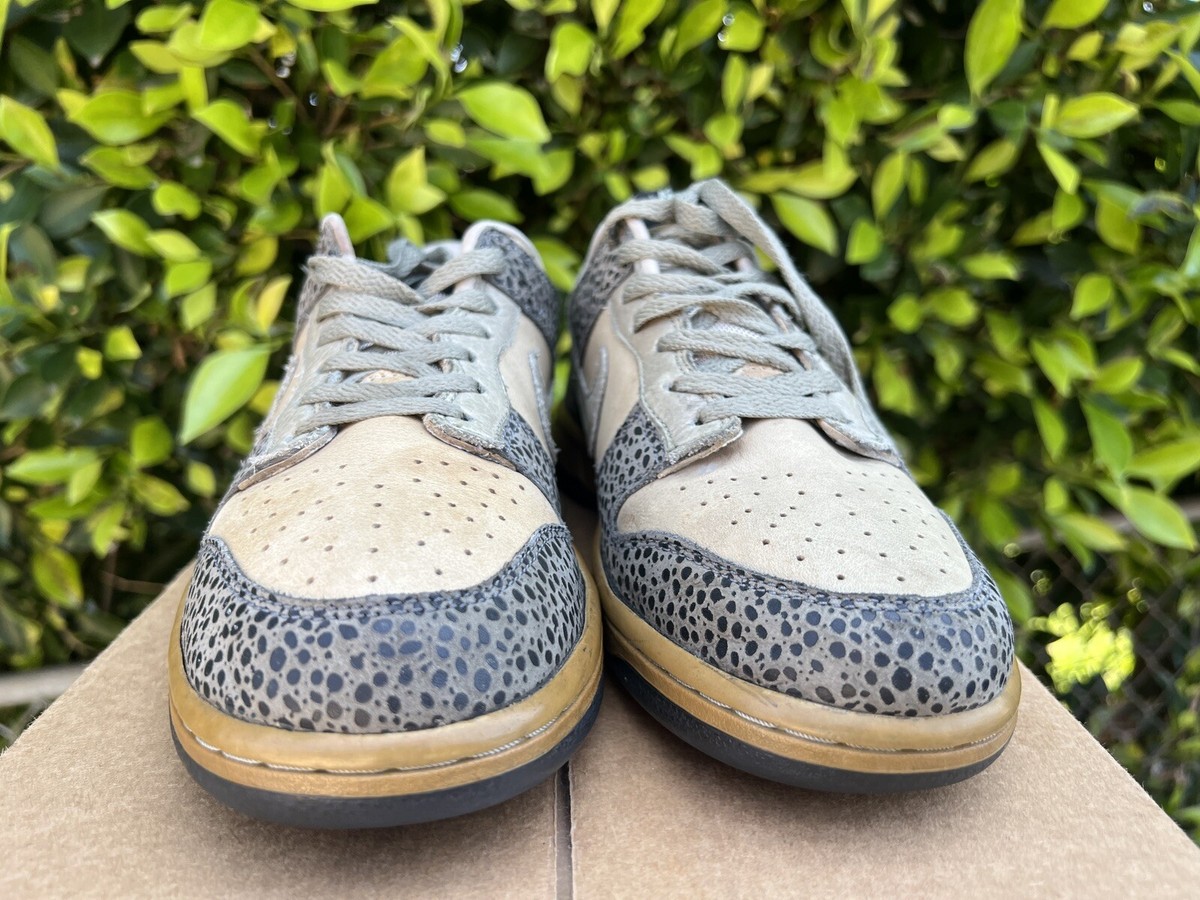 Rare Woman's 2004 Nike Dunk Low Safari 10.5w 9m 309730 231
