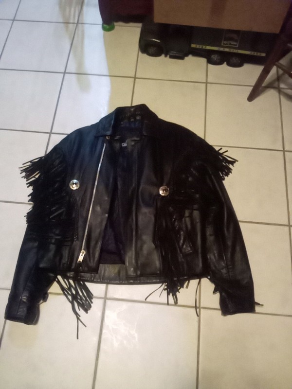 Ladies Fringed Motorcycle Jacket