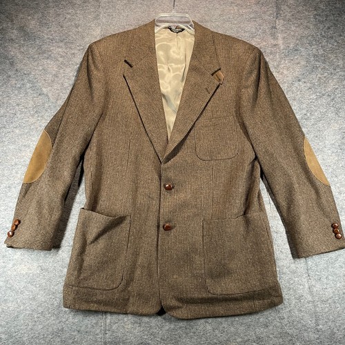 Abrigo deportivo Orvis de colección parches en el codo 44L hecho en EE. UU. estilo tweed blazer de lana