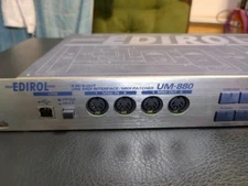Roland EDIROL UM-880 8 IN/8 OUT USB MIDI Interface MIDI Patcher w/ Cables Manual